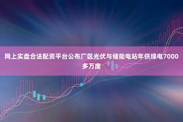 网上实盘合法配资平台公布厂区光伏与储能电站年供绿电7000多万度